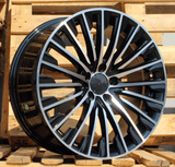 R19x8.5 5X112 ET 40 66.6 FBX132 Black Polished (MB) For MER (Z5) (HYBRID FORGED Rear+Front)