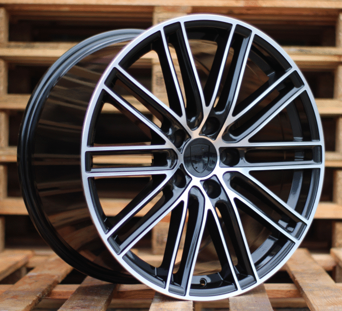 R20x9.5 5X130 ET 55 71.6 B1274 Black Polished (MB) For PORCH (Z1) (Rear+Front)