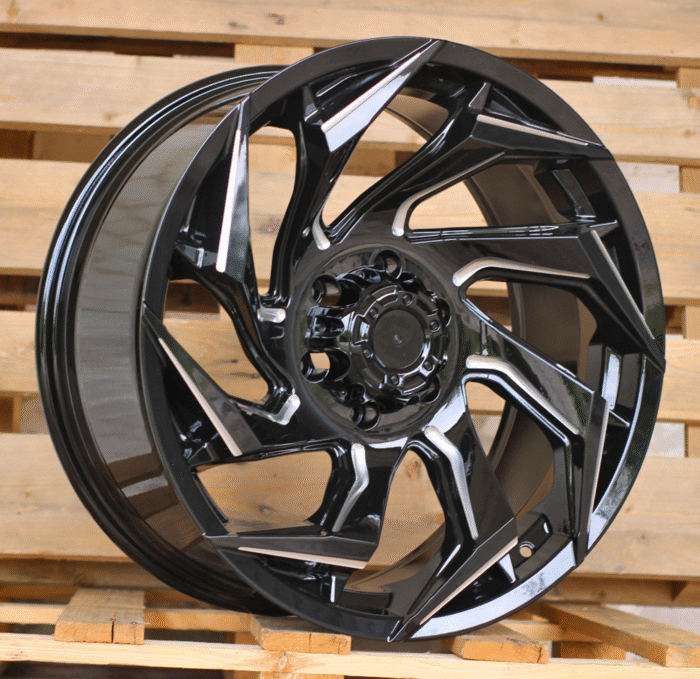 R18x9 6X139.7 ET 0 110.1 JT187 Gloss Black (GB) For 4X4 (K3) (Milling)