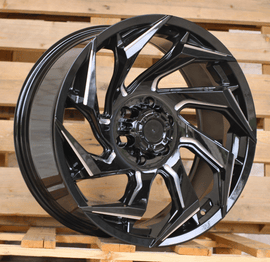 R18x9 6X139.7 ET 0 110.1 JT187 Gloss Black (GB) For 4X4 (K3) (Milling)
