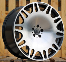 Indlæs billede til gallerivisning R22x9 5X112 ET 32 66.6 XE629 Black Polished (MB) For MER (P1+K4) (HYBRID FORGED New BRABUS (Front+Rear)