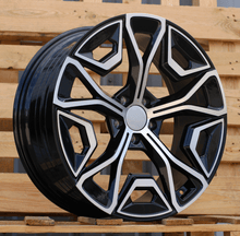 Indlæs billede til gallerivisning R20x8.5 5X112 ET 28 66.6 YF5670 Black Polished (MB) For BMW (P1) (IX I20) HYBRID FORGED)