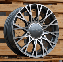 Indlæs billede til gallerivisning R16x6.5 4X98 ET 35 58.1 Y1283 Grey Polished (MG) For FIAT (Z3) (NEW Model 500)