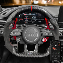 Indlæs billede til gallerivisning carbon fiber led steering wheel paddle shfiter smart (1)