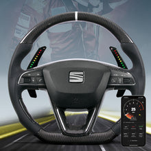 Indlæs billede til gallerivisning carbon fiber led steering wheel paddle shfiter smart (1)