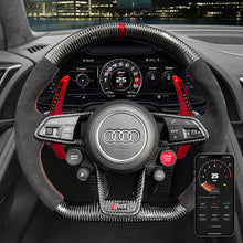 Indlæs billede til gallerivisning carbon fiber led steering wheel paddle shfiter smart (1)