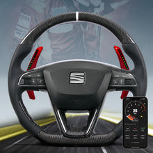 Indlæs billede til gallerivisning carbon fiber led steering wheel paddle shfiter smart (2)