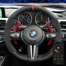 Indlæs billede til gallerivisning carbon fiber led steering wheel paddle shfiter smart (2)