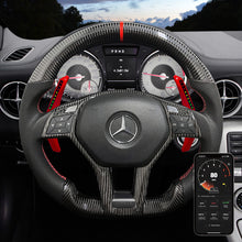 Indlæs billede til gallerivisning carbon fiber led steering wheel paddle shfiter smart (3)