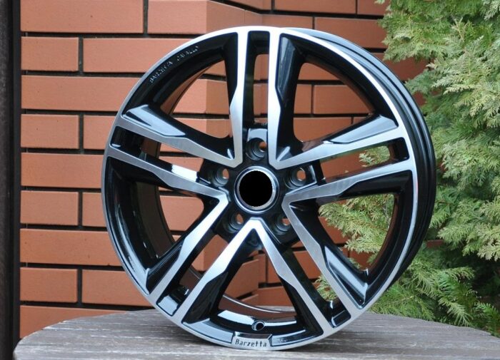 R17x7.5 5X114.3 ET 42 66.1 BK424 Black Polished (MB) For RACIN (D4+R) (max 1250kg) Opel Vivaro; Renault Trafic)