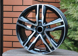 R17x7.5 5X120 ET 50 65.1 BK424 Black Polished (MB) For VW (P) (max 1250kg)