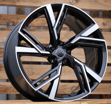 Indlæs billede til gallerivisning R19x8.5 5X112 ET 35 66.5 B1571 Black Polished (MB) For AUD (Z3)
