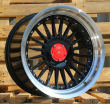 Indlæs billede til gallerivisning R17x8 5X120 ET 20 74.1 7307F Black+Polished Lip (BLPL) For BMW (P1) (ALPINA Style Rear+Front (GRPL)