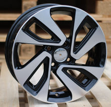 Indlæs billede til gallerivisning R15x6 4X100 ET 45 54.1 A422 Black Polished (MB) For KIA (P)