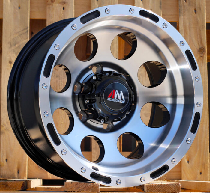 R15x10 6X139.7 ET M46 110.1 LU087 Black Polished (MB) For 4X4 (P1)