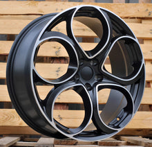 Indlæs billede til gallerivisning R19x8 5X110 ET 34 65.1 L2387 Black Polished Half Matt (MBHM) For ALFA (P1)
