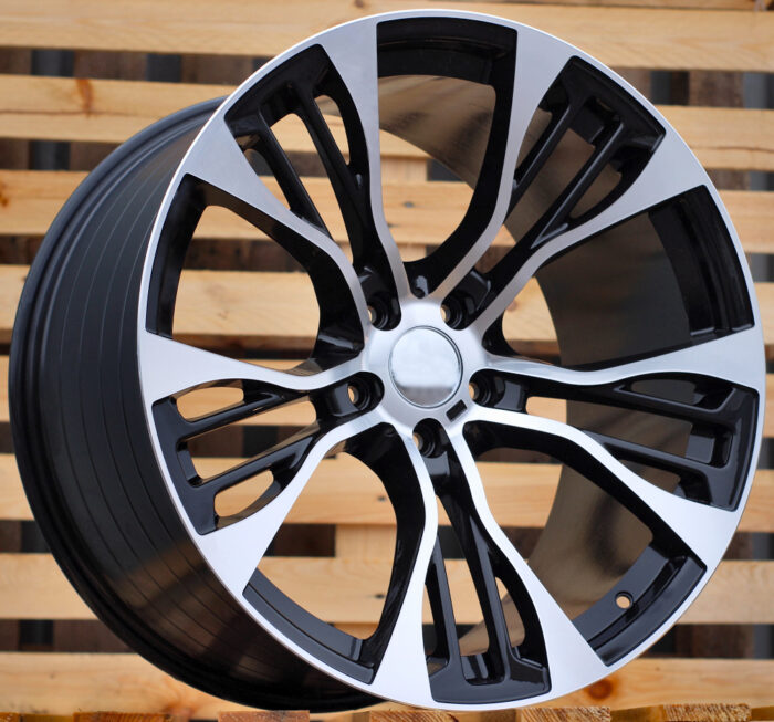 R21x10 5X120 ET 40 74.1 BK851 (FR765) Black Polished (MB) For BMW (P1+P+Z5) (Rear+Front)