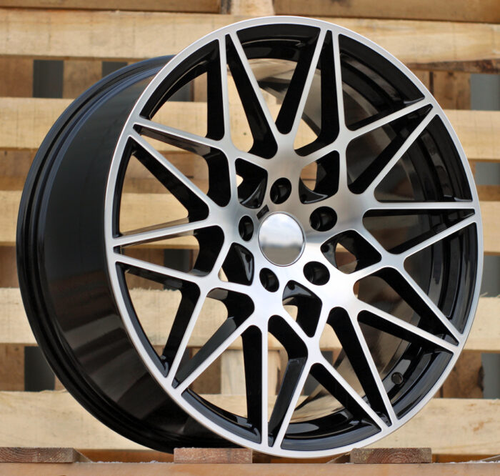 R17x7.5 5X120 ET 37 72.6 B5167 (XF023) Black Polished (MB) For BMW (R) (HYBRID FORGED)