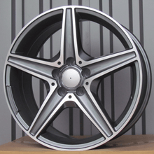 Indlæs billede til gallerivisning R18x8 5X112 ET 45 66.6 B5052 Grey Polished (MG) For MER (K2+Z2)