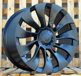 R19x8.5 5X114.3 ET 40 64.1 YS214 (H3117F) Black Half Matt (BLHM) For TESLA (Z6) (HYBRID FORGED (Model 3)