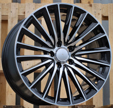 Indlæs billede til gallerivisning R17x7.5 5X112 ET 45 66.6 B5909 Black Polished (MB) For MER (R+L4+P) (New C Class)