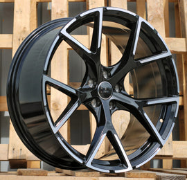 R19x8 5X112 ET 49 57.1 3S5997 Black Polished (MB) For AUD (K2+P+K4) (HYBRID FORGED New Model)