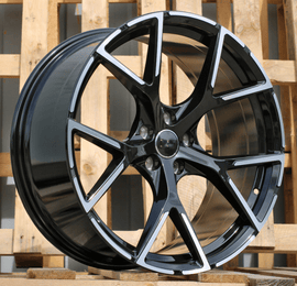 R18x8 5X112 ET 46 57.1 3S5997 Black Polished (MB) For AUD (K4) (HYBRID FORGED New Model)