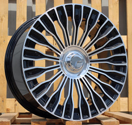 R19x9.5 5X112 ET 43.5 66.6 I0313 (XF116) Black Polished (MB) For MER (K4) (HYBRID FORGED (Front+Rear)