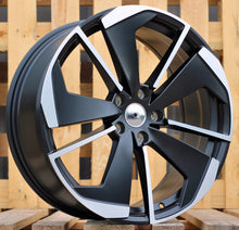 Indlæs billede til gallerivisning R19x8 5X112 ET 45 57.1 I5579 Black Polished Half Matt (MBHM) For SKODA (K7)