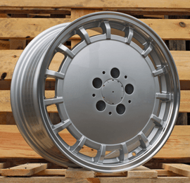 R17x9 5X112 ET 30 66.6 F3029 Silver+Polished Lip (SP) For MER (Z6) (HYBRID FORGED (Front+Rear)