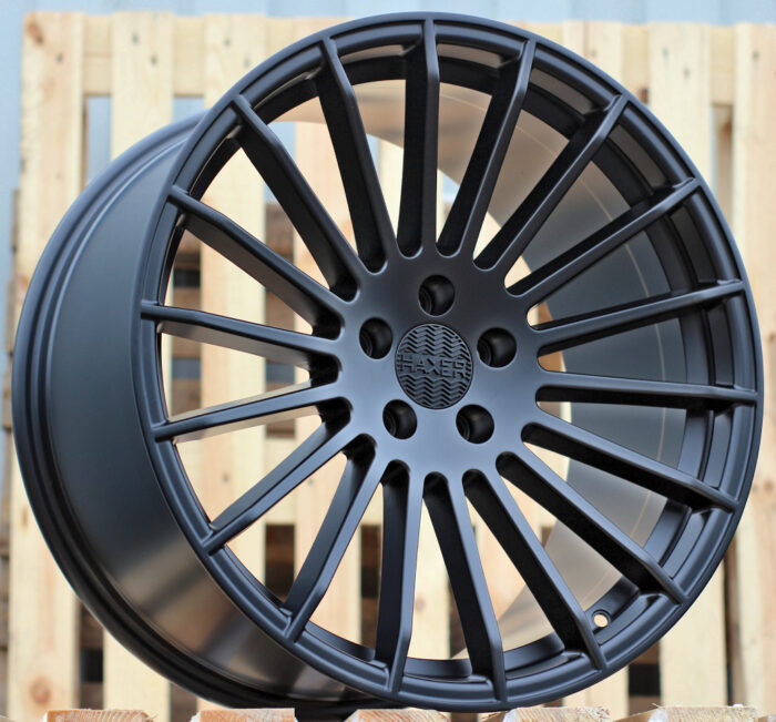 R20x9.5 5X120 ET 38 74.1 A1227 (HX010) Black Matt (BM) For HAXER (P) (Rear+Front (NEW CAP)