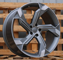 Indlæs billede til gallerivisning R19x8.5 5X112 ET 34 66.5 Y1201 (IN5633) Grey Polished Half Matt (MGHM) For AUD (Z5)