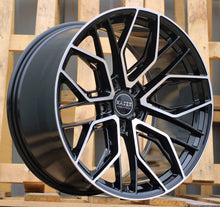 Indlæs billede til gallerivisning R22x10.5 5X112 ET 20 66.5 HX015F (3S5981) Black Polished (MB) For HAXER (P2) (HYBRID FORGED)
