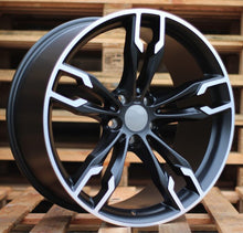 Indlæs billede til gallerivisning R20x9.5 5X120 ET 40 72.6 XE169 Black Polished Half Matt (MBHM) For BMW