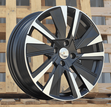 Indlæs billede til gallerivisning R18x7 4X108 ET 35 65.1 YF1152 Black Polished Half Matt (MBHM) For PEUG (K7) (HYBRID FORGED)