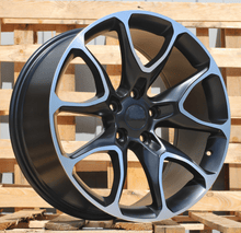 Indlæs billede til gallerivisning R20x9 5X127 ET 40 71.5 B1790 Black Polished Half Matt (MBHM) For JEEP (Z6)