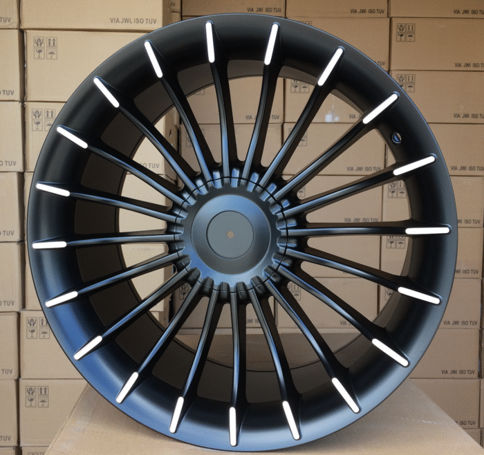 R19x9.5 5X120 ET 20 74.1 BK273 Black Polished Half Matt (MBHM) For BMW (N2) (Rear+Front)