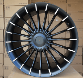 R19x9.5 5X120 ET 20 74.1 BK273 Black Polished Half Matt (MBHM) For BMW (N2) (Rear+Front)