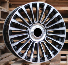 R22x9.5 5X120 ET 45 72.6 B1365 Black Polished (MB) For LAND (Z4) (MANSORY)