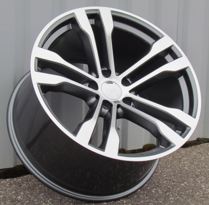 R20x11 5X120 ET 37 74.1 BK924 Grey Polished (MG) For BMW
