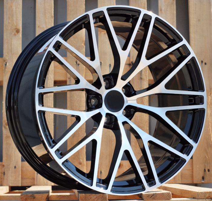 R20x9 5X112 ET 26 66.5 XFRGW5697 Black Polished (MB) For PORCH (K3) (FORGED (Rear+Front)
