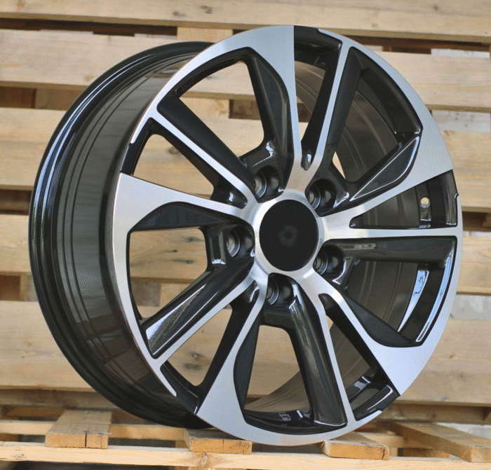 R18x8 5X150 ET 45 110.1 B1611 (FBX078) Black Polished (MB) For TOYOT (K7) (HYBRID FORGED)