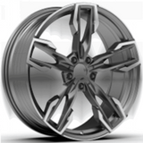R20x9.5 5X112 ET 43 66.6 YF5718 Black Polished (MB) For BMW (P1) (X3) HYBRID FORGED Rear+Front)