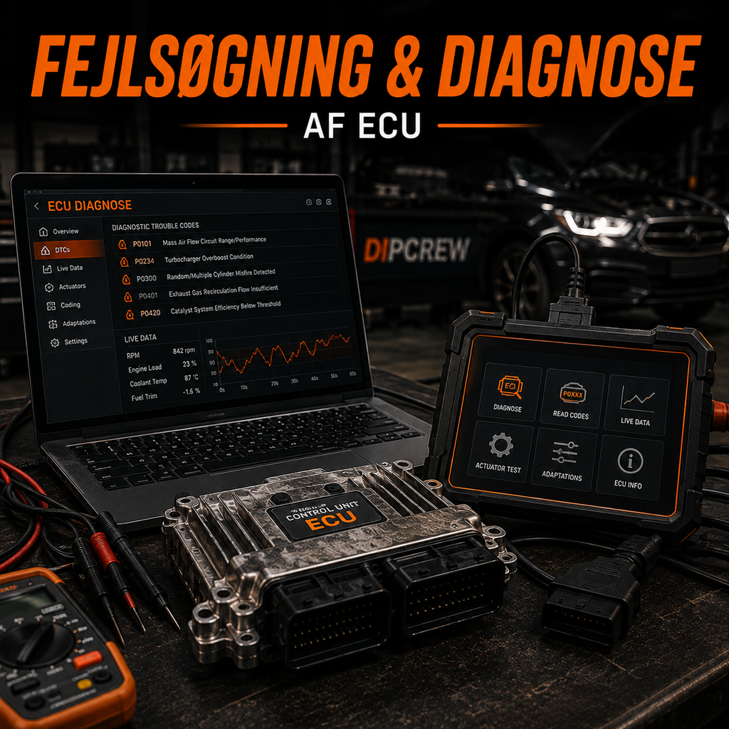 Fejlsøgning og diagnosticering af ECU / styreboks