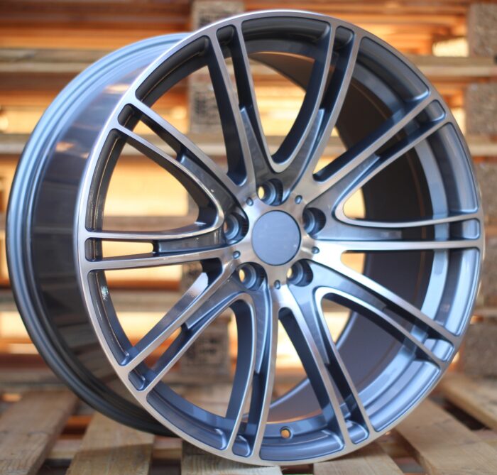R19x9.5 5X112 ET 39 66.6 BY599 (LJ599) Grey Polished (MG) For BMW
