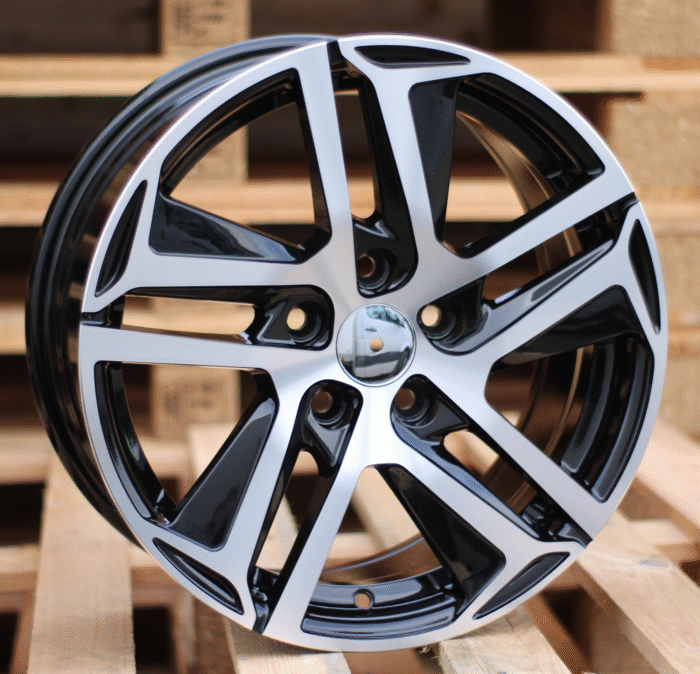 R16x7 5X108 ET 47 65.1 PG534 (FR876) Black Polished (MB) For PEUG (P2)