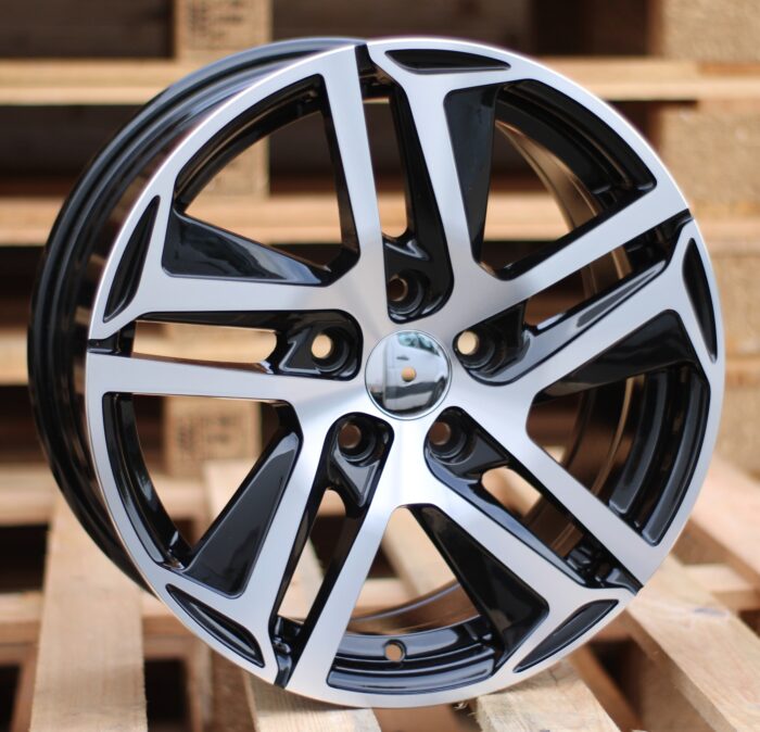 R16x7 4X108 ET 25 65.1 PG534 (BK5516) Black Polished (MB) For PEUG (D5+P)