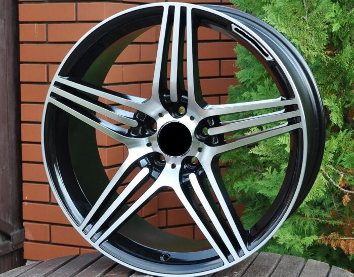 R16x7.5 5X112 ET 35 66.6 DW202 (BK146) Black Polished (MB) For MER