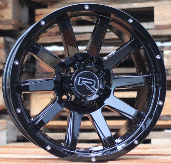 R17x9 6X114.3 ET 0 66.1 A1302 Black (BL) For 4X4 (R)