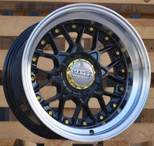 Indlæs billede til gallerivisning R16x8 10X112/120 ET 15 74.1 A8078 (HX025) Black+Polished Lip (BLPL) For HAXER (P) (Rear+Front)